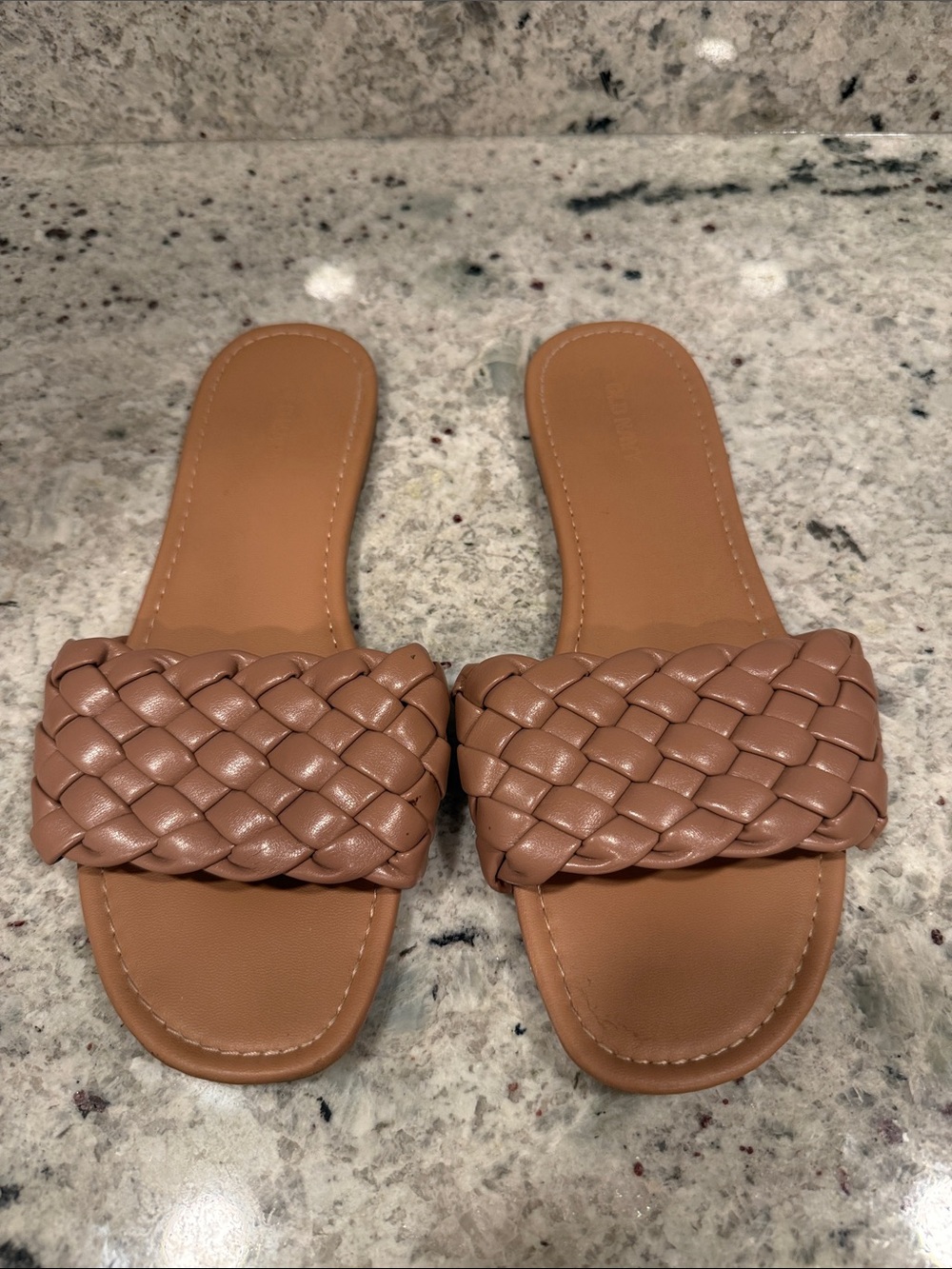 Old Navy Braided Slide Sandals in Brown
